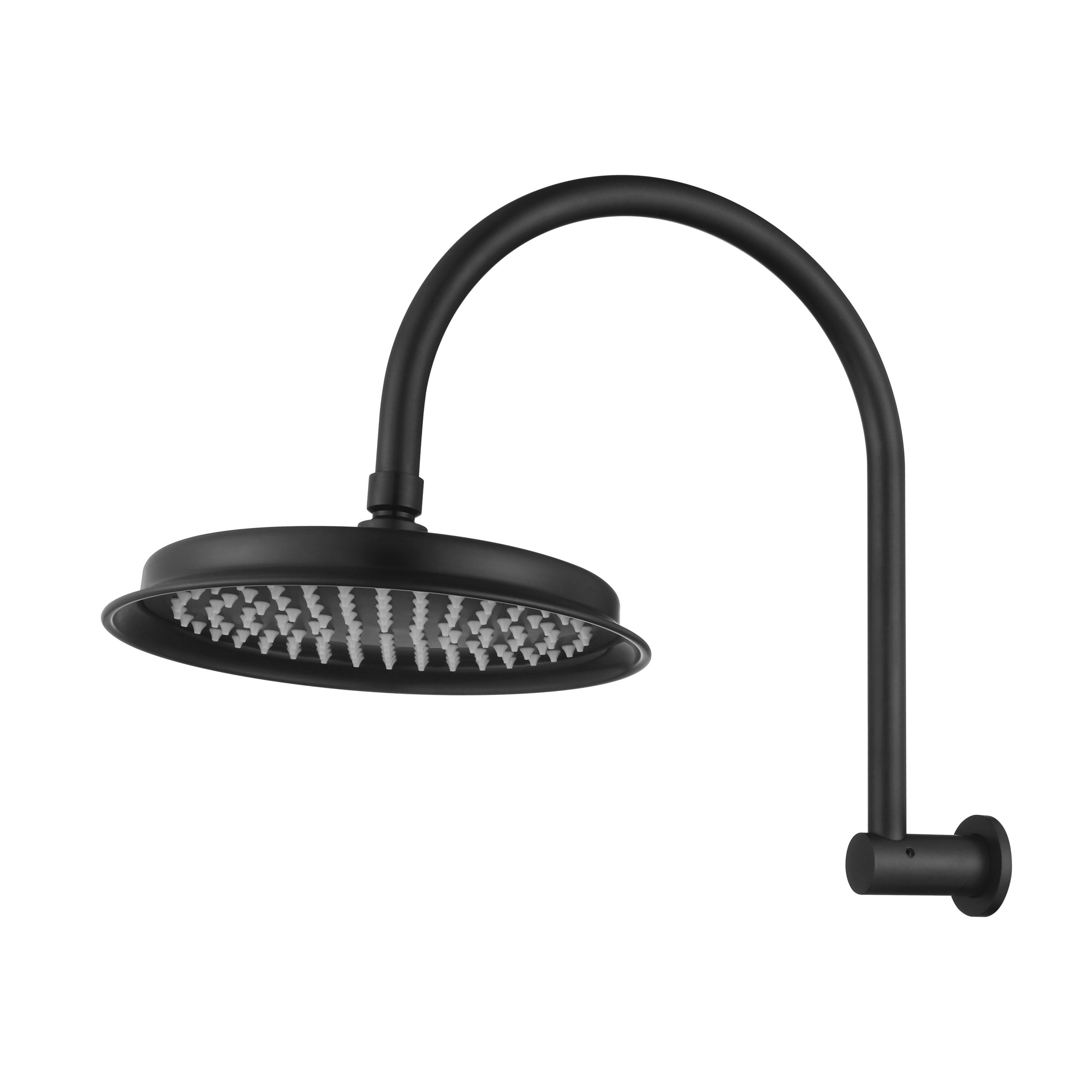 Montpellier Shower Arm With Shower Head - Matte Black