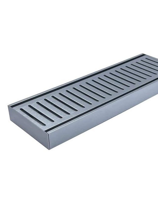 100x100x21mm Brushed Silver Ezy Flow Floor Grate