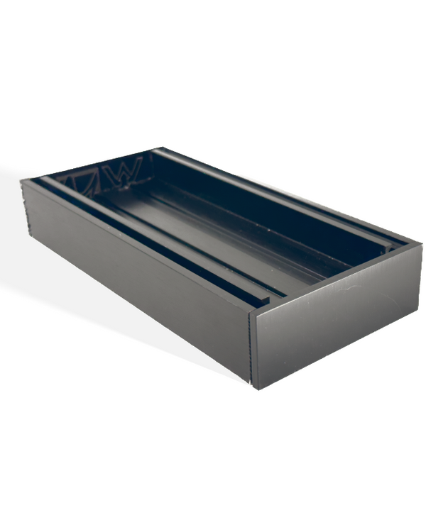 100x100x35mm Brushed Black Ezy Flow Tile Insert Grate