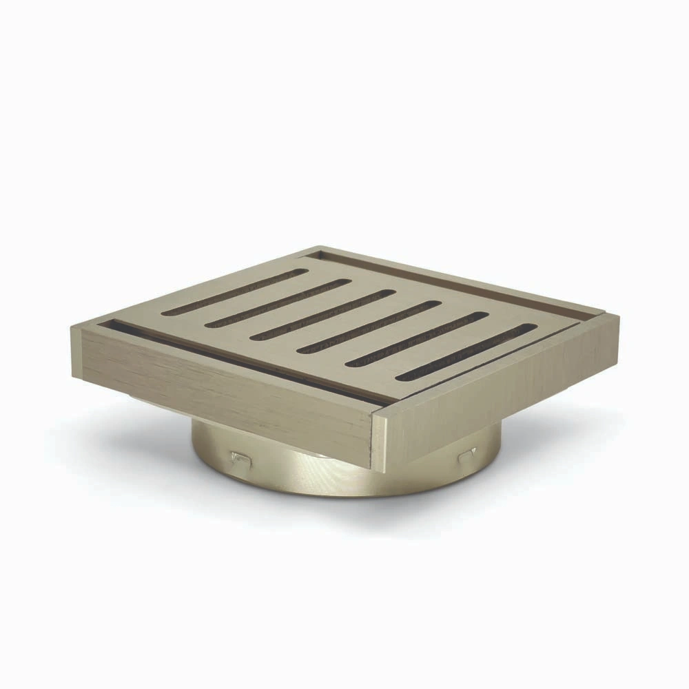 100*100*14mm Brushed Nickel Ezy Flow Guard Floor Waste