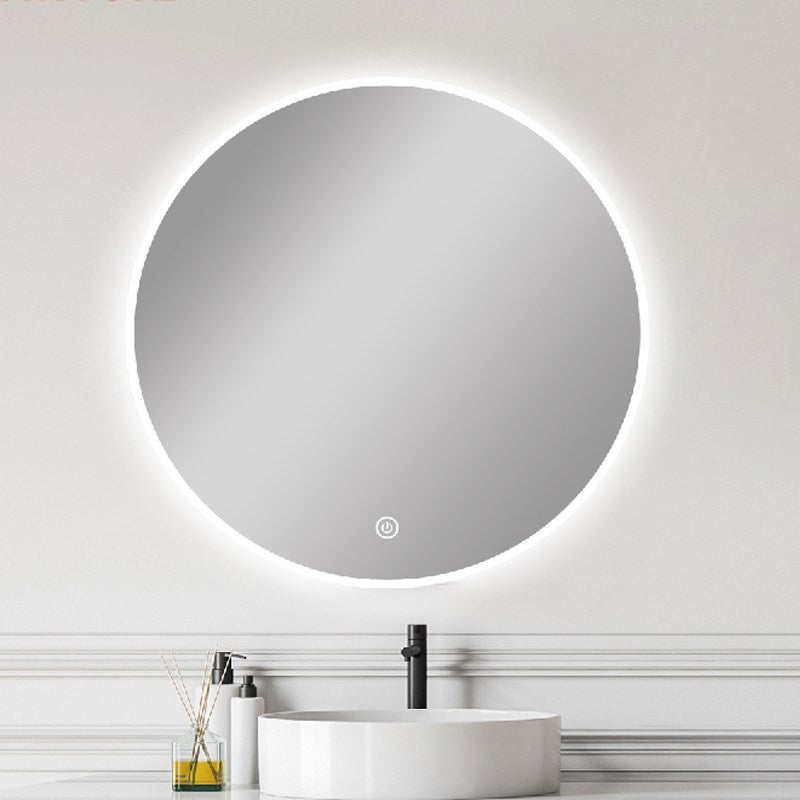 900mm Carysil Round 3 Color Lighting Backlit LED Mirror Touch Sensor Switch Defogger Pad