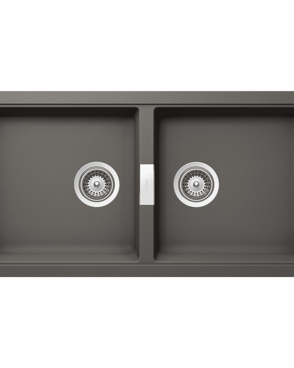 HORIZONT N200 STONE DOUBLE BOWL UNDERMOUNT SINK