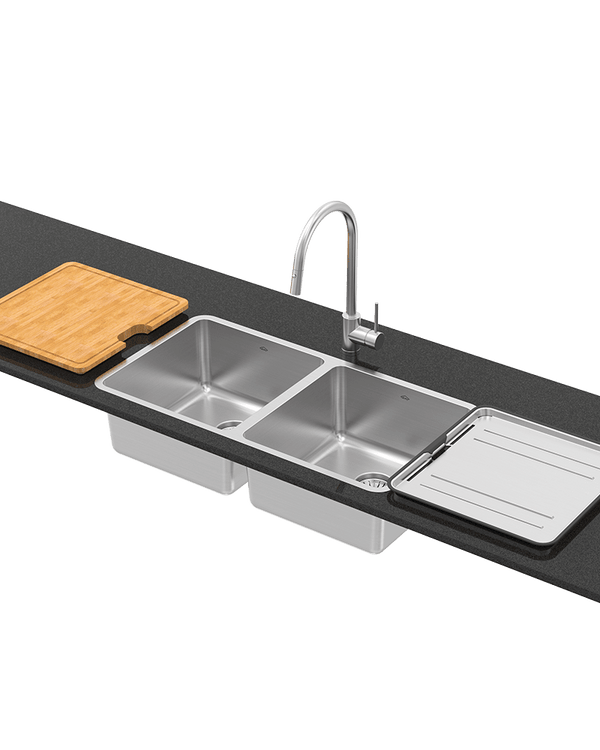 LAGO DBL BOWL + ACC + KTA037-BR