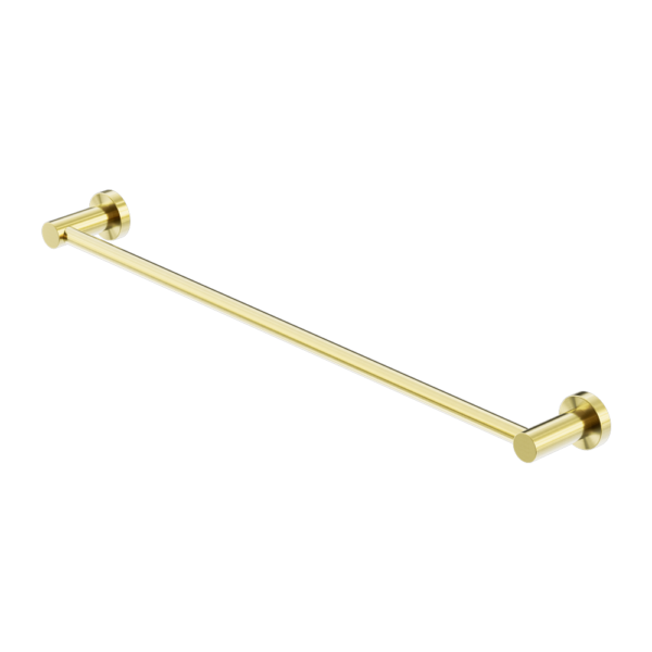 MECCA SINGLE TOWEL RAIL 800MM BRUSHED GOLD