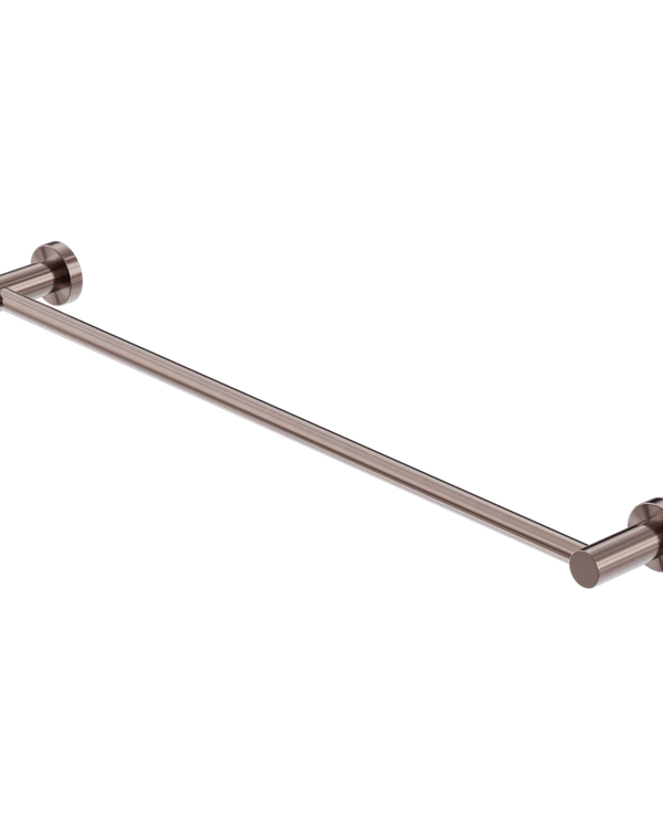 MECCA SINGLE TOWEL RAIL 600MM BRUSHED BRONZE