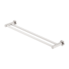 MECCA DOUBLE TOWEL RAIL 600MM BRUSHED NICKEL