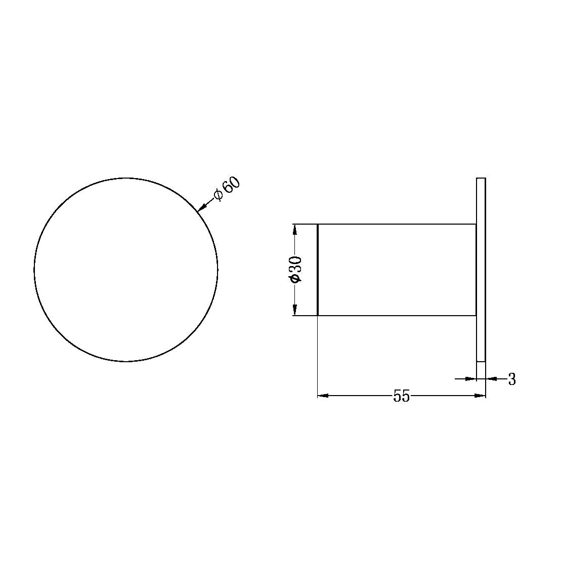 MECCA ROBE HOOK II MATTE BLACK