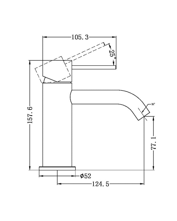 MECCA BASIN MIXER BRUSHED NICKEL