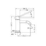 MECCA CARE BASIN MIXER BRUSHED BRONZE