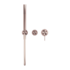 MECCA SHOWER MIXER DIVERTOR SYSTEM SEPARATE BACK PLATE BRUSHED BRONZE
