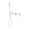 MECCA SHOWER MIXER DIVERTOR SYSTEM SEPARATE BACK PLATE MATTE WHITE