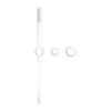 MECCA SHOWER MIXER DIVERTOR SYSTEM SEPARATE BACK PLATE MATTE WHITE