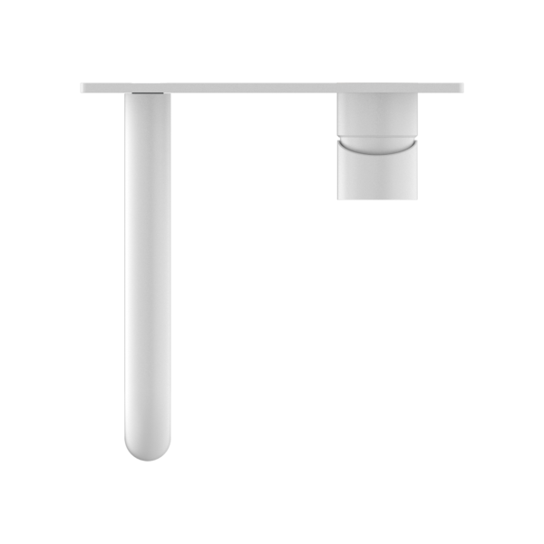 MECCA WALL BASIN/BATH MIXER 230MM MATTE WHITE