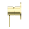 MECCA SHOWER MIXER 80MM PLATE BRUSHED GOLD