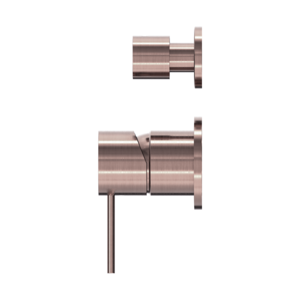 MECCA SHOWER MIXER WITH DIVERTOR SEPARATE BACK PLATE BRUSHED BRONZE