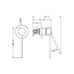 MECCA CARE SHOWER MIXER GUN METAL