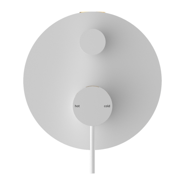 MECCA SHOWER MIXER WITH DIVERTOR MATTE WHITE