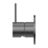MECCA SHOWER MIXER HANDLE UP 80MM PLATE GUN METAL