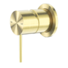 MECCA SHOWER MIXER 60MM PLATE BRUSHED GOLD