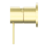 MECCA SHOWER MIXER 60MM PLATE BRUSHED GOLD