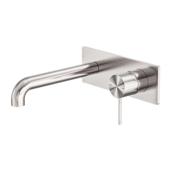 MECCA WALL BASIN/BATH MIXER 160MM BRUSHED NICKEL