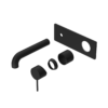 MECCA WALL BASIN/BATH MIXER 260MM TRIM KITS ONLY MATTE BLACK