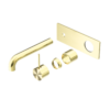 MECCA WALL BASIN/BATH MIXER HANDLE UP 230MM TRIM KITS ONLY BRUSHED GOLD