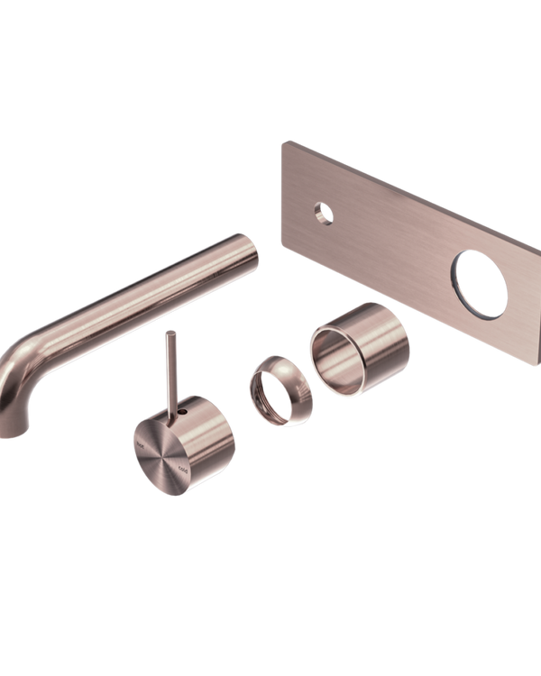 MECCA WALL BASIN/BATH MIXER HANDLE UP 260MM TRIM KITS ONLY BRUSHED BRONZE