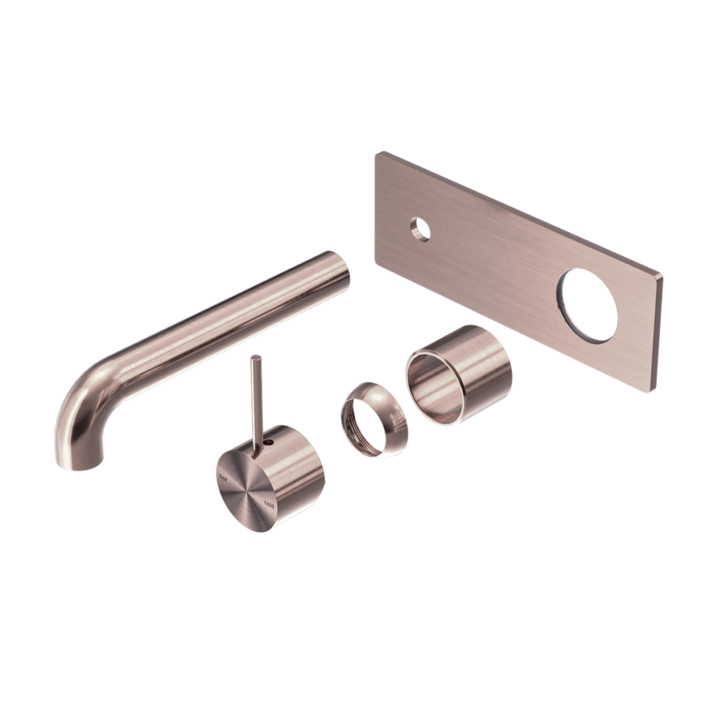 MECCA WALL BASIN/BATH MIXER HANDLE UP 260MM TRIM KITS ONLY BRUSHED BRONZE