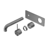 MECCA WALL BASIN/BATH MIXER HANDLE UP 160MM TRIM KITS ONLY GUN METAL