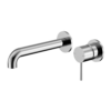 MECCA WALL BASIN/BATH MIXER SEPARETE BACK PLATE 185MM GUN METAL
