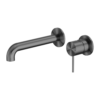 MECCA WALL BASIN/BATH MIXER SEPARETE BACK PLATE 160MM GUN METAL