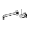 MECCA WALL BASIN/BATH MIXER SEPARETE BACK PLATE HANDLE UP 160MM CHROME