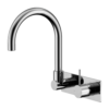 MECCA WALL BASIN/BATH MIXER SWIVEL SPOUT HANDLE UP CHROME