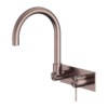 MECCA WALL BASIN/BATH MIXER SWIVEL SPOUT BRUSHED BRONZE