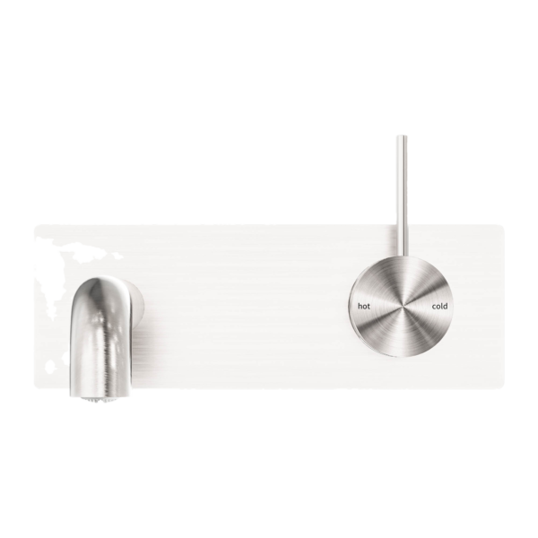 MECCA WALL BASIN/BATH MIXER HANDLE UP 230MM MATTE WHITE