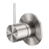 MECCA SHOWER MIXER HANDLE UP 80MM PLATE BRUSHED NICKEL