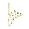 MECCA SHOWER MIXER DIVERTOR SYSTEM SEPARATE BACK PLATE TRIM KITS ONLY BRUSHED GOLD