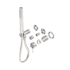 MECCA SHOWER MIXER DIVERTOR SYSTEM SEPARATE BACK PLATE TRIM KITS ONLY BRUSHED NICKEL