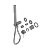 MECCA SHOWER MIXER DIVERTOR SYSTEM SEPARATE BACK PLATE TRIM KITS ONLY GUN METAL