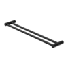 NEW MECCA DOUBLE TOWEL RAIL 800MM MATTE BLACK