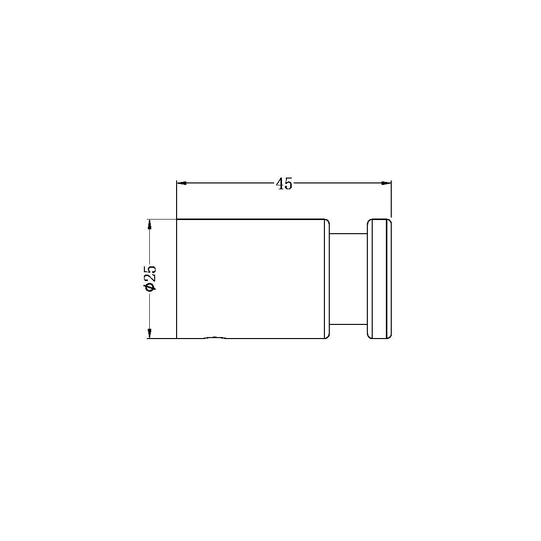 NEW MECCA ROBE HOOK GUN METAL
