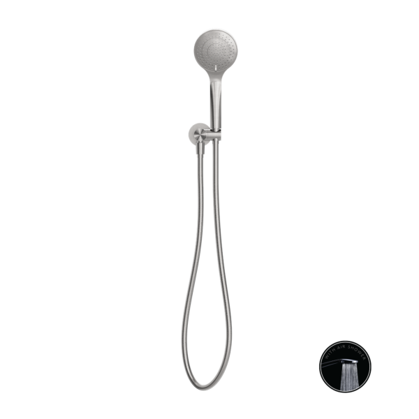 OPAL SHOWER ON BRACKET WITH AIR SHOWER BRUSHED NICKEL