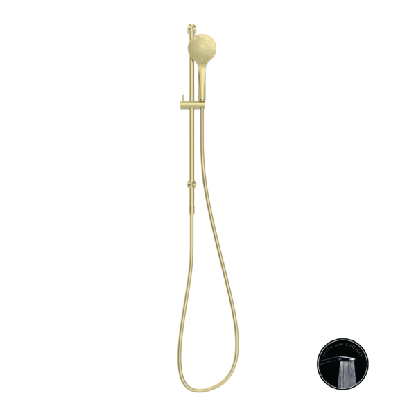 OPAL SHOWER RAIL WITH AIR SHOWER BRUSHED GOLD
