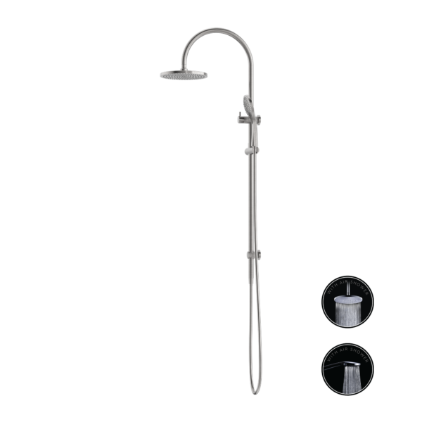 OPAL TWIN SHOWER WITH AIR SHOWER BRUSHED NICKEL