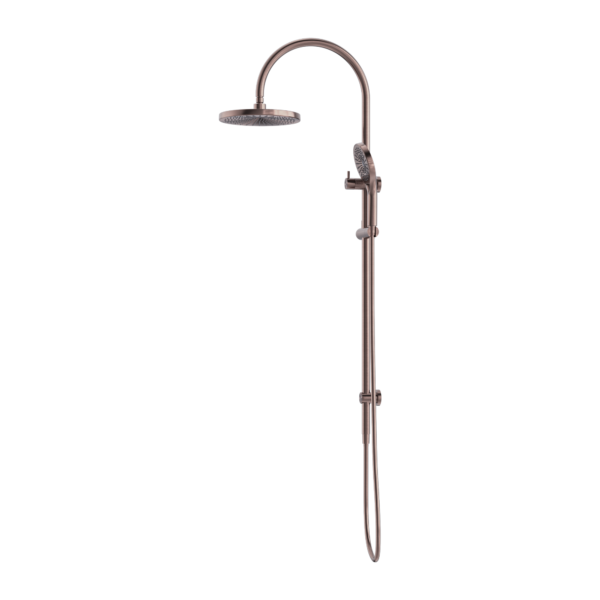 OPAL TWIN SHOWER BRUSHED BRONZE
