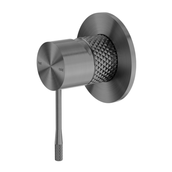 OPAL SHOWER MIXER 80MM PLATE GRAPHITE