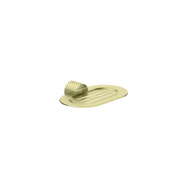 OPAL SOAP DISH HOLDER BRUSHED GOLD