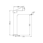 BIANCA TALL BASIN MIXER MATTE BLACK