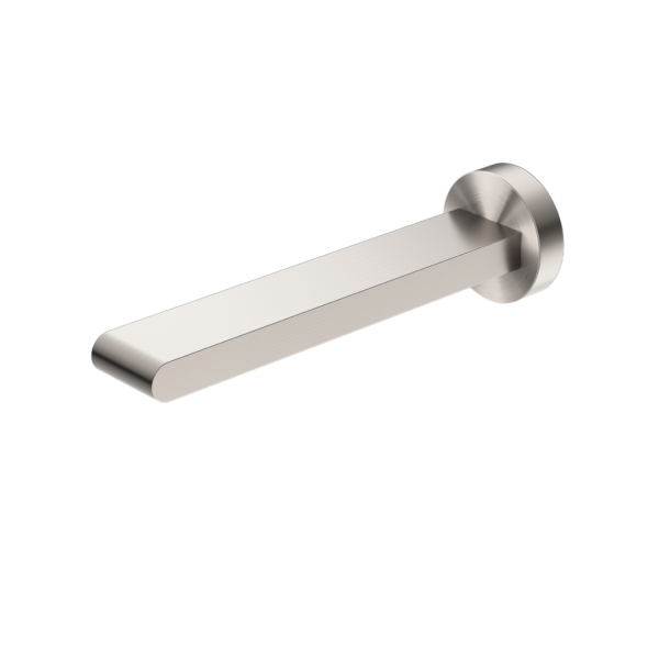 BIANCA FIXED BASIN/BATH SPOUT ONLY 240MM BRUSHED NICKEL